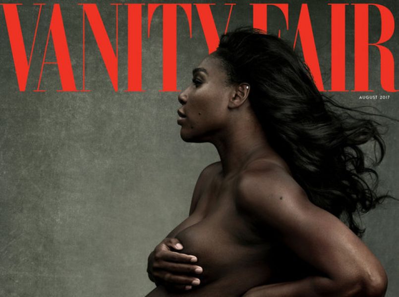 Serena Williams zwanger en naakt op de cover