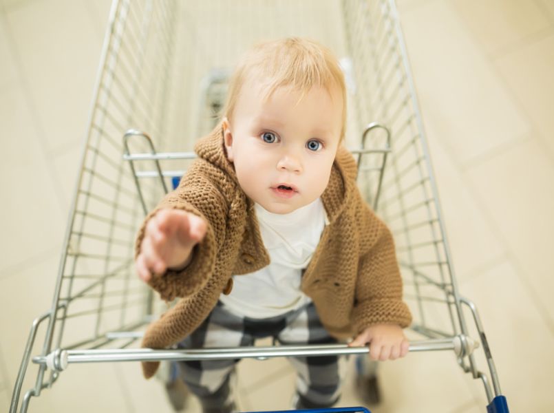 Is dit dé truc om je dreumes rustig te houden in de supermarkt?