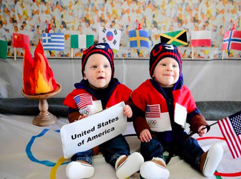 Te schattig: foto’s van Olympische tweeling