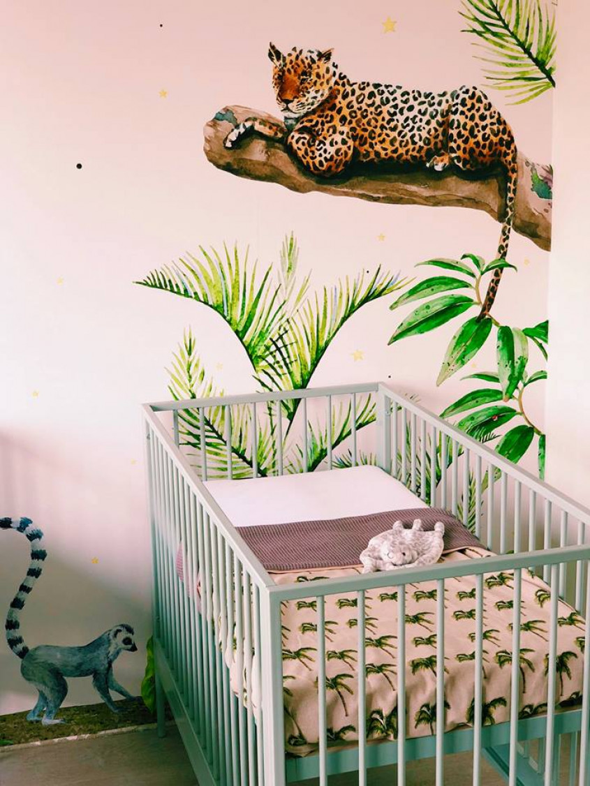 Binnenkijker: hoe geweldig is deze jungle babykamer twins!